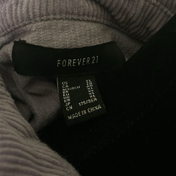 Forever 21 XL curduroy cropped, Jean jacket  B - Picture 6 of 7